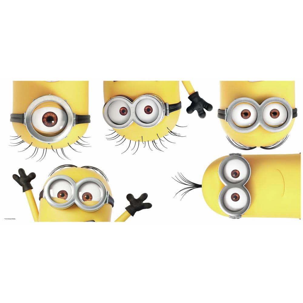 Despicable Me 3 Peeking Minions Giant Peel and Stick Wall Decals