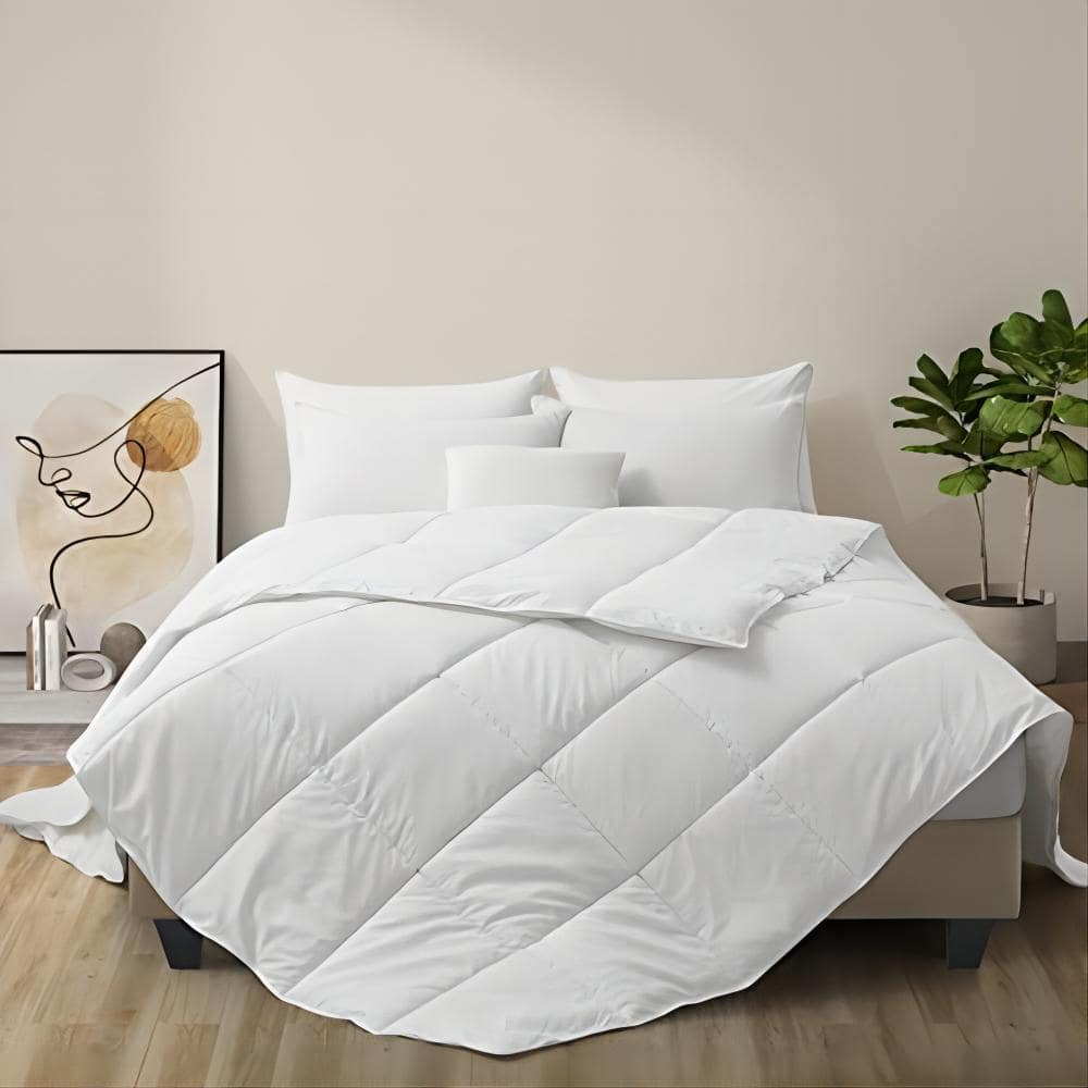 Bafode Summer Lightweight White Twin Size Goose Down Feather Comforter ...