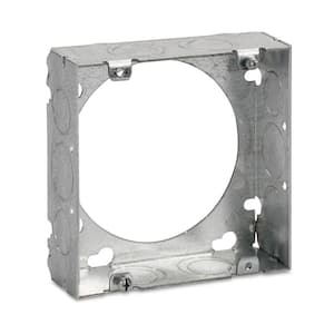 4-11/16 in. 2-Gang New Work Square Metal Electrical Box Extension Ring