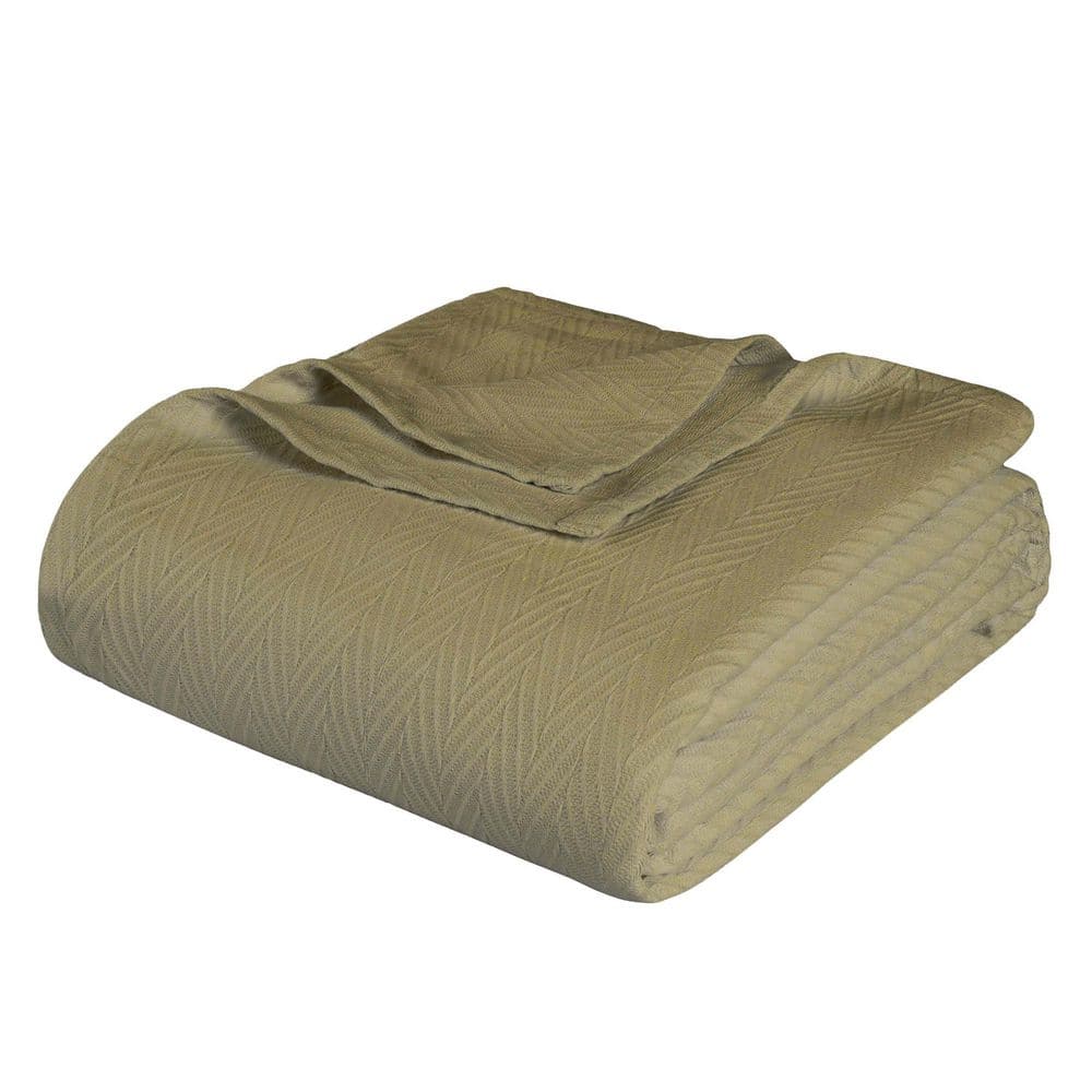 Metro Sage Chevron Zig-Zag Modern All-Season Cotton California King Blanket price history on PriceWatchPro