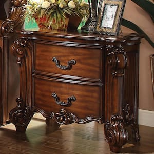 Vendome 2-Drawer Cherry Nightstand 31 in. x 21 in. x 32 in.