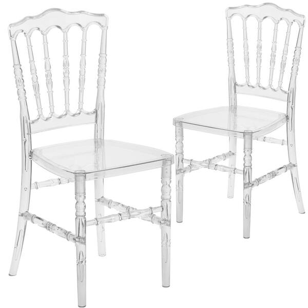 Carnegy Avenue Crystal Ice Ghost Chairs (Set of 2) CGABH214610CRHD
