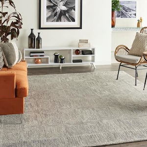 Vail Grey 8 ft. x 12 ft. Contemporary Area Rug