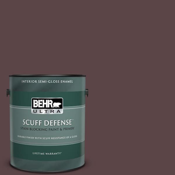 BEHR ULTRA 1 gal. #BNC-31 Mahogany Spice Extra Durable Semi-Gloss Enamel Interior Paint & Primer