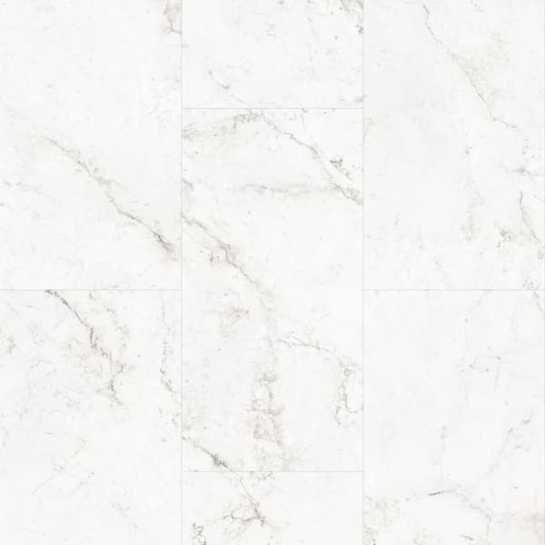 Ragosa White 12 MIL x 12 in. W x 24 in. L Waterproof Click Lock Vinyl Tile Flooring (19.62 sq. sf/case)