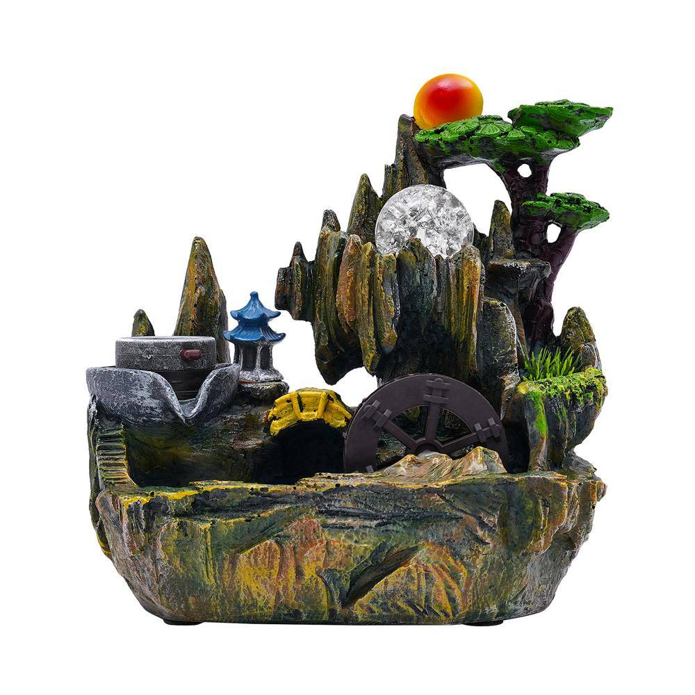 YIYIBYUS Indoor Relaxation Desktop Fountain Waterfall Feature with