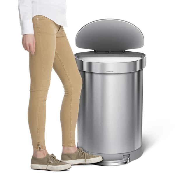 HUMAN MADE RIN Trash can round 新品未使用 simplehuman 60L Semi-Round Liner Rim Step Kitchen Trash Can