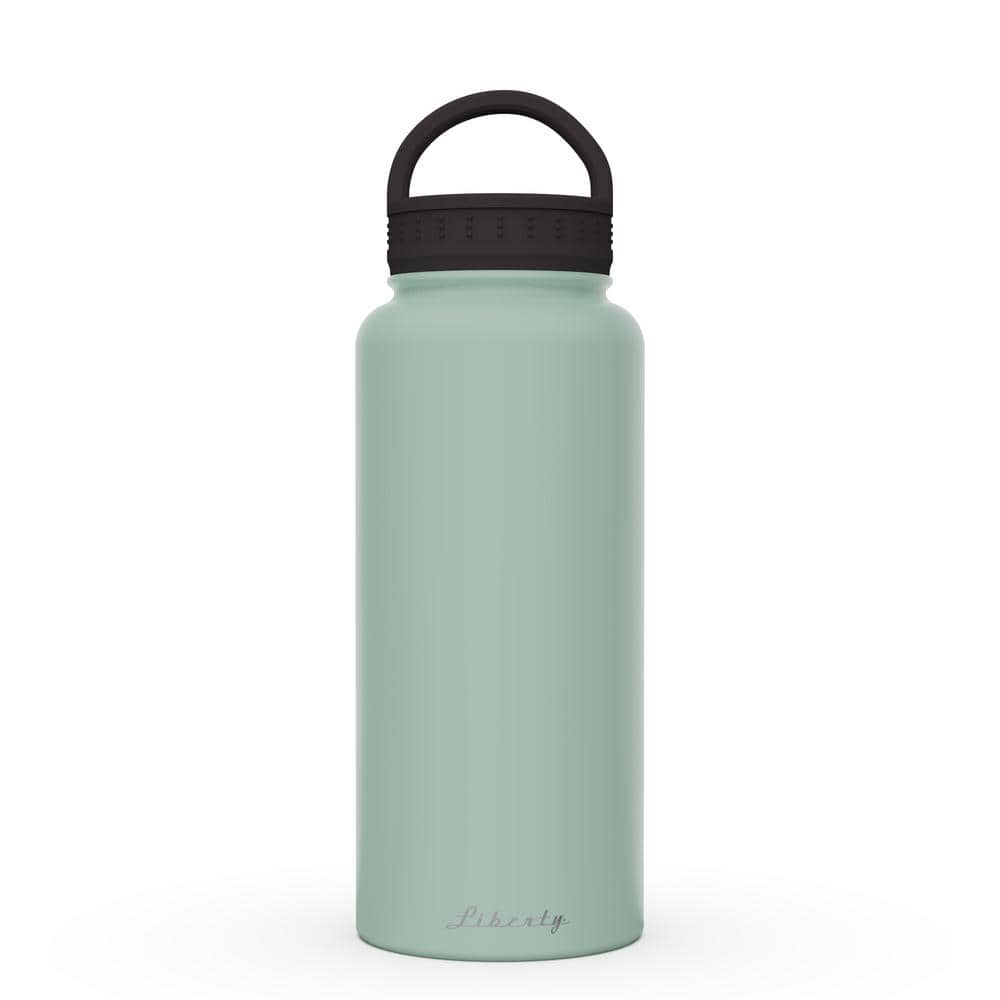 Liberty 32 oz. Sea Foam Insulated Stainless Steel Water Bottle with D-Ring Lid, Blue -  DW3222000000