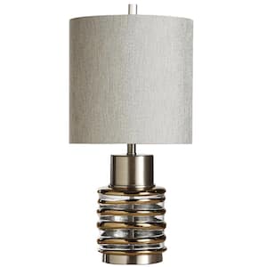 Eton 27 in. Clear, Gold Table Lamp
