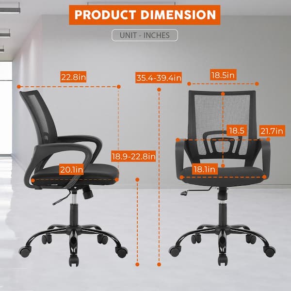 Furniture of America Kai Upholstery Seat Adjustable Height Lumbar