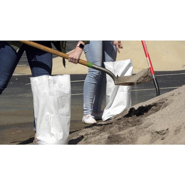 DURASACK 15 in. x 27 in. White Woven Sand Bags with Tie String (25-Pack)  SB-1527CTN - The Home Depot