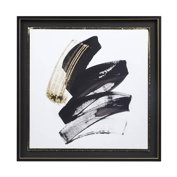 Miscool Anky 1-Piece Framed Art Print 24.75 in. x 24.75 in. Framed Glass and Single Matted Foiled Deckle Edge Wall Art