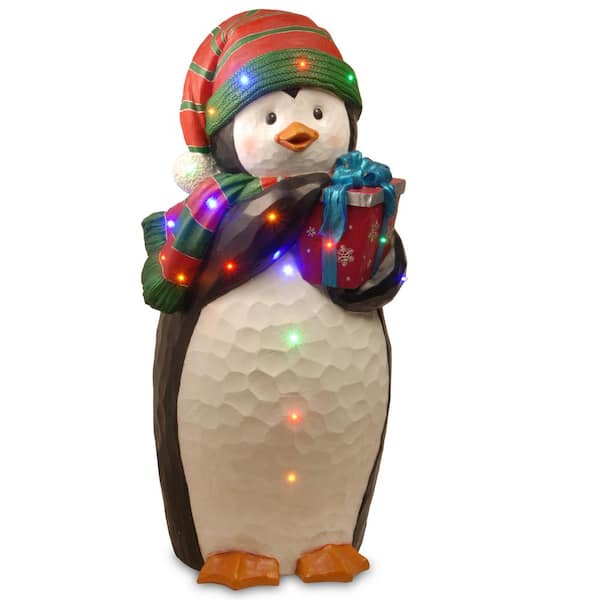 National Tree Company 41 in. Pre-Lit Penguin Decoration
