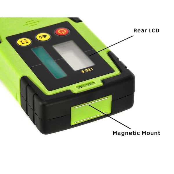 LCD Display Green+Red Light Laser Level Detector Receiver Mounting Clamp Bracket 