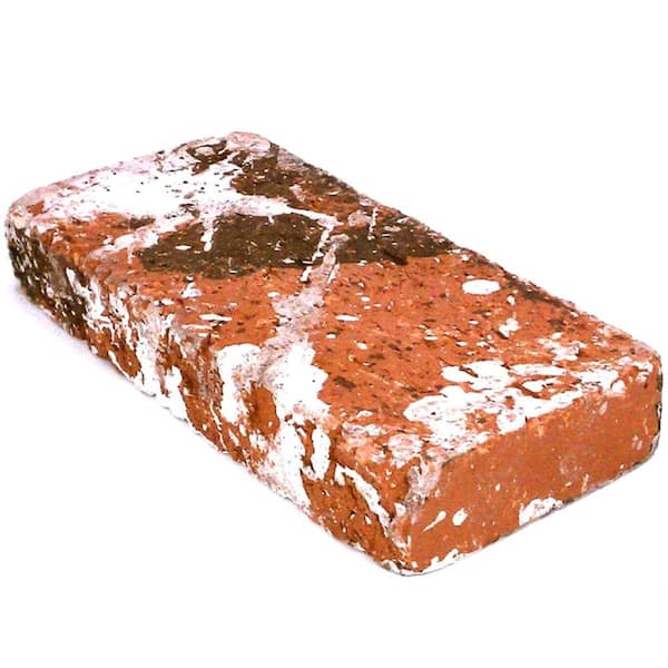 Unbranded Common 3.75 in. x 1.25 in. x 8 in. Split Manufactured Used Clay Brick