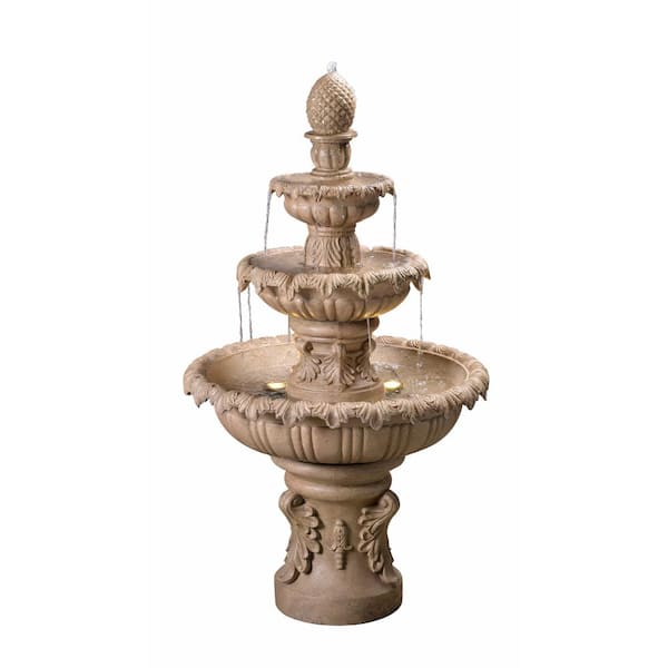 Kenroy Home Ibiza 45 in. Resin Tiered Outdoor Fountain