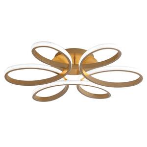 22.83 in. 1-Light Modern Linear Creative Design Integrated LED Flush Mount Ceiling Lighting Fixtures