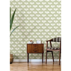 Green Finley Peel and Stick Wallpaper