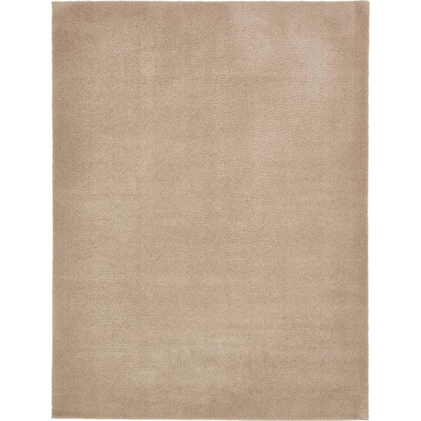 Studio Solid Shag Taupe 9' 0 x 12' 0 Area Rug