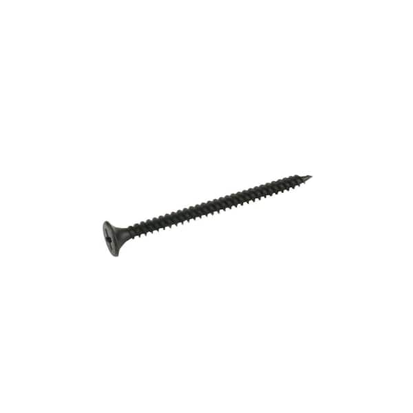#6 x 1-5/8 in. Phillips Black Bugle Head Drive Drywall Screw (8-Piece)