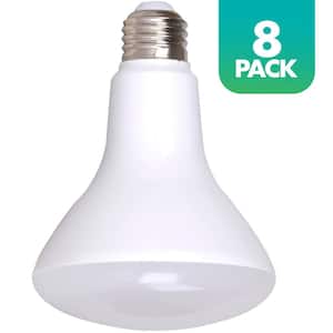 65-Watt Equivalent Soft White 2700K BR30 Dimmable LED Light Bulb (8-Pack)
