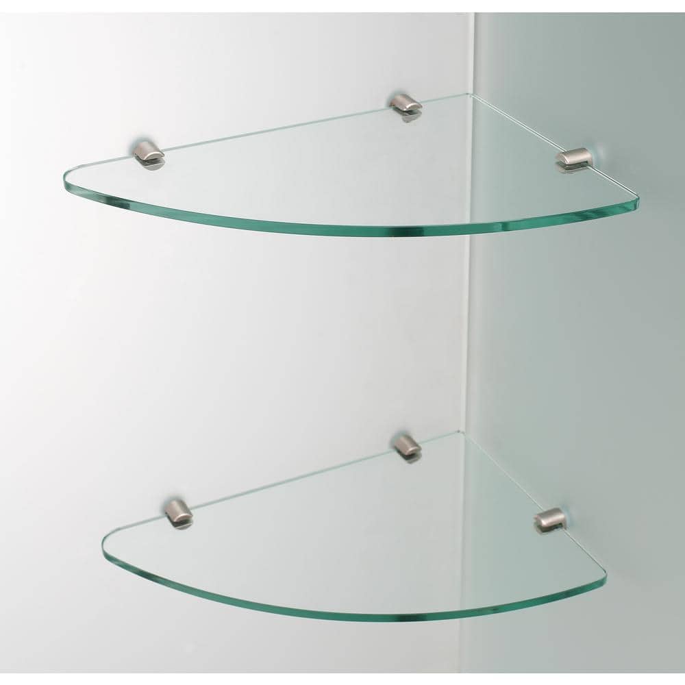 Stainless Steel Frameless Frosted Glass Hinged Shower Door, 42.25" x 72"
