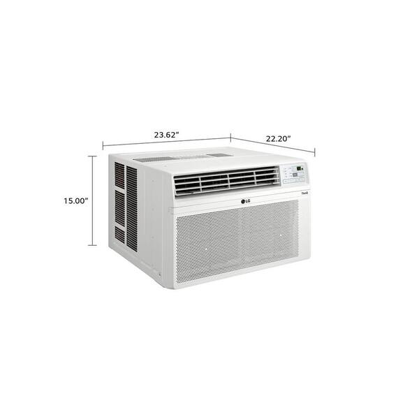 thumbnail image 2 of LG 12,000 BTU Window Air Conditioner For Up To 550 Sq. Ft. With 3 Speeds And Timer In White 2 of 11