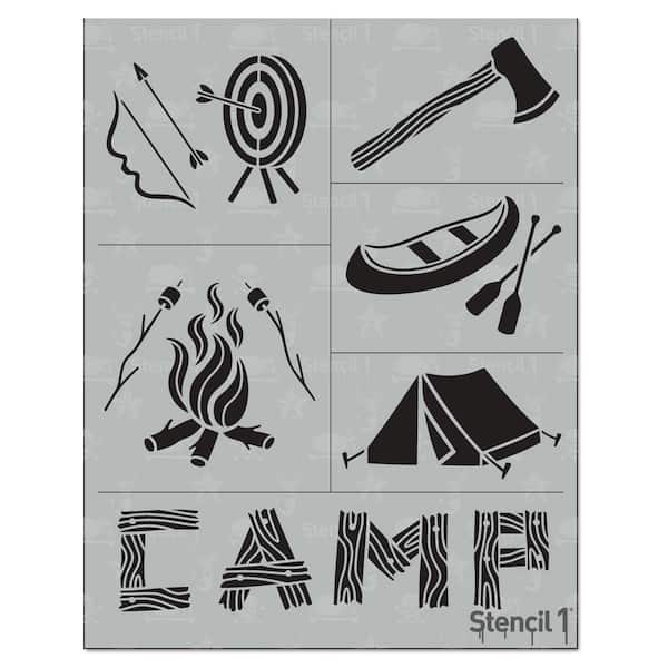 Stencil1 Camp Stencil (6-Pack)