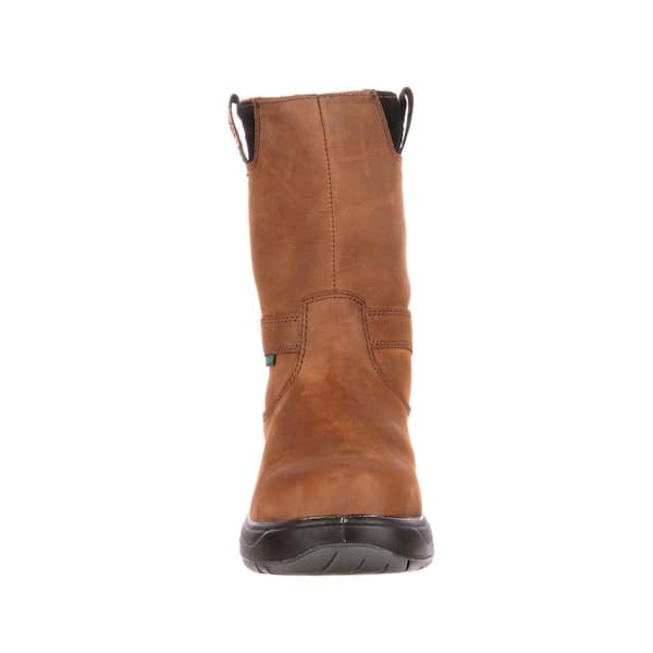 Georgia Boot Flxpoint Waterproof Work Boot, size 11.5 US mens, color brown. Men main image 2