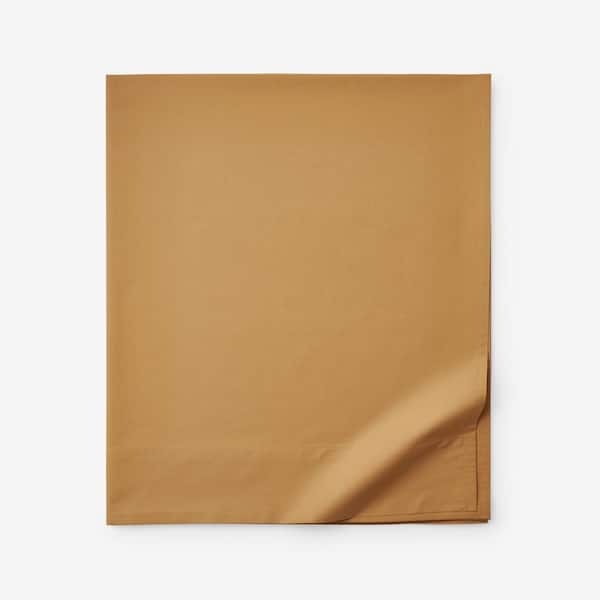 The Company Store Company Cotton Amber Cotton Percale Full Flat Sheet