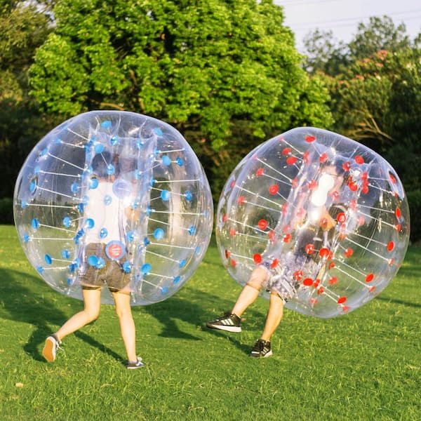 VEVOR Inflatable Bumper Balls 2-Piece Inflatable Body Zorb Ball 5 ft. Bumper  Ball with PVC Material for Backyard,Park,Beach 2X1.5MCQPPQHLD001V0 - The  Home Depot