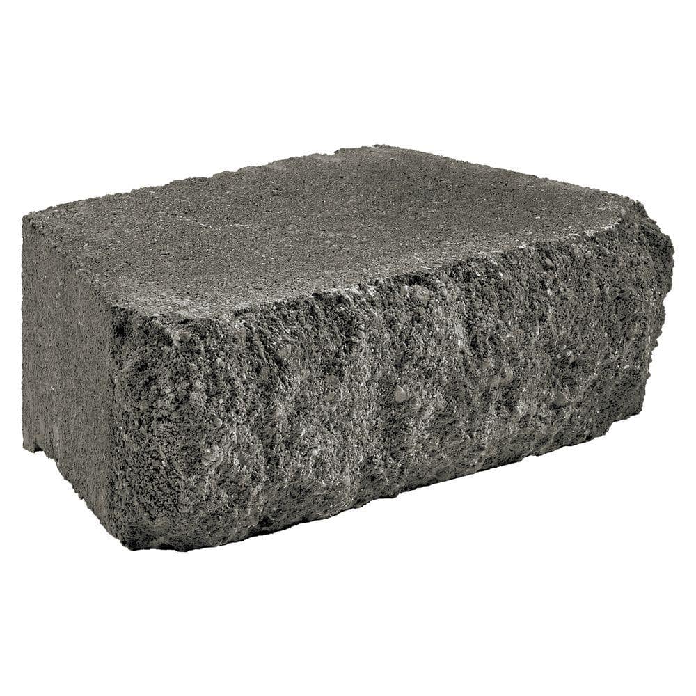 Anchor Carlton 3 in. x 10 in. x 6 in. Charcoal Concrete Retaining Wall Block (192- Piece/Pallet)