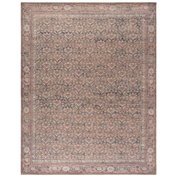 Restoration Vintage 9 ft. x 12 ft. Brown/Ivory Persian Area Rug