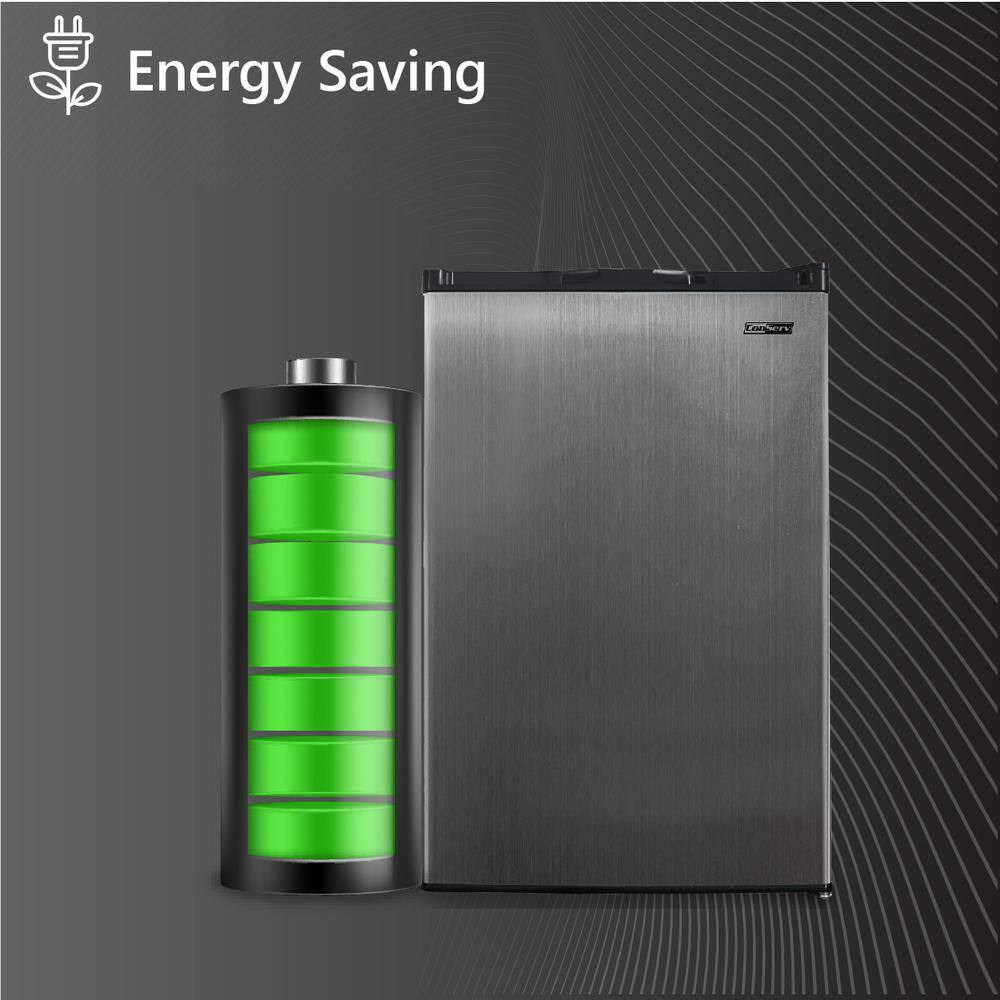 Compact Stainless Steel Energy Star Undercounter Upright Freezer
