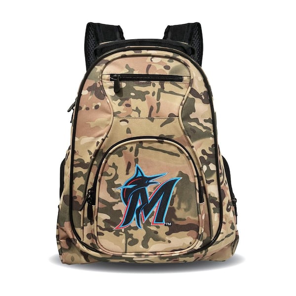 Mojo Miami Marlins 19 in. Premium Laptop Backpack-CAMO