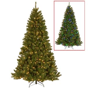 7.5 ft. PowerConnect North Valley Spruce Artificial Christmas Tree with Dual Color LED Lights