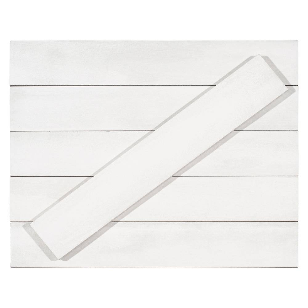 Teva 3" x 16" Glossy Gray Porcelain Subway Tile