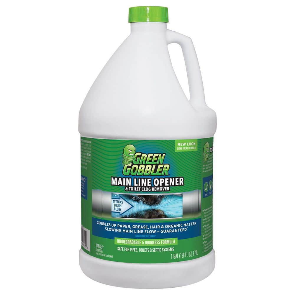 Green Gobbler Main Line Opener & Toilet Clog Remover - 1 gl (3.78 lt)