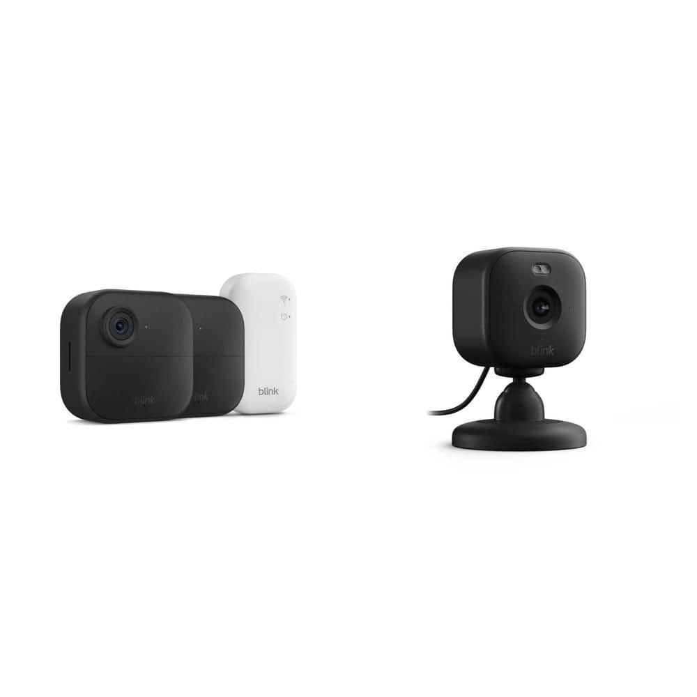 Blink Outdoor Wireless Smart Security Camera System with 2-Cameras and ...