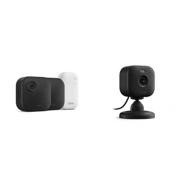 Outdoor Wireless Smart Security Camera System with 2-Cameras and Sync Module Core, Plus Wired Camera (1-Pack)