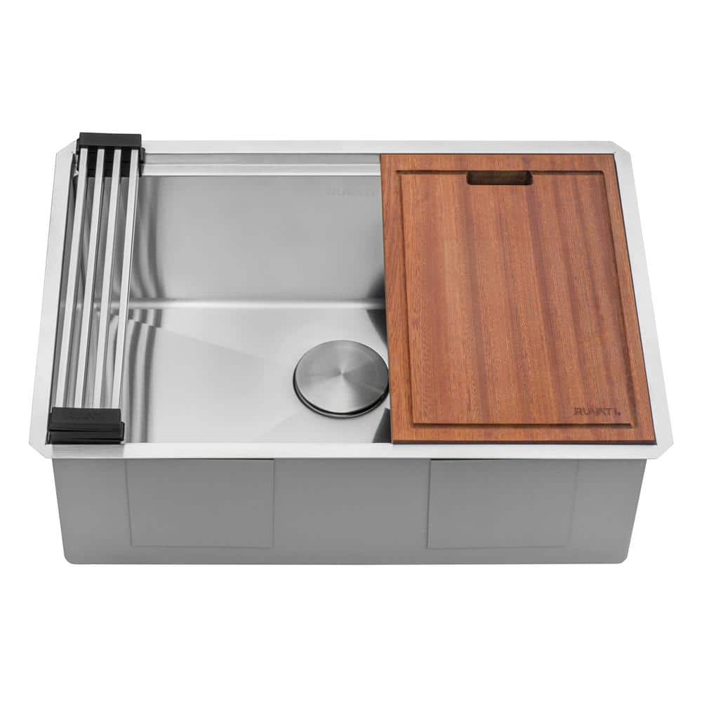 27-Inch Stainless Steel Workstation Kitchen Sink with Accessories