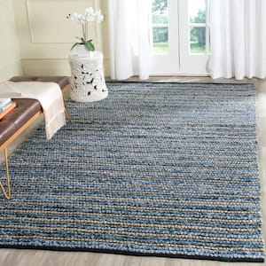 Cape Cod Blue/Natural 2 ft. x 3 ft. Striped Area Rug