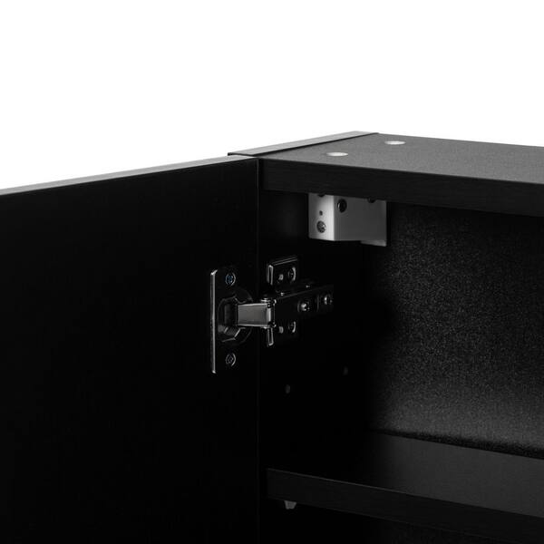 Basicwise Wall Mount Mirrored Storage Cabinet, 17.75