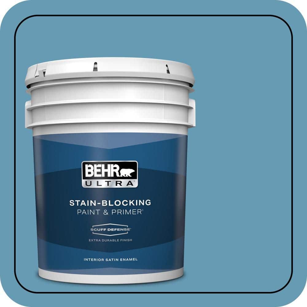 5 gal. #S490-4 Yacht Blue Extra Durable Satin Enamel Interior Paint & Primer price history on PriceWatchPro