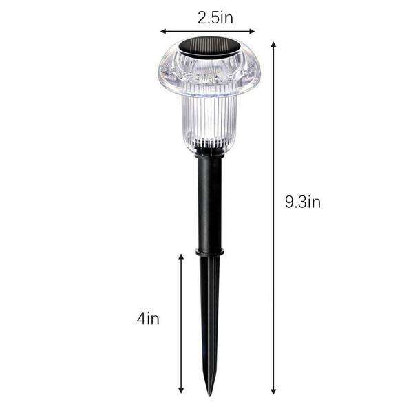 8-Pack Solar Lights Outdoor Pathway Lights (Multicolor