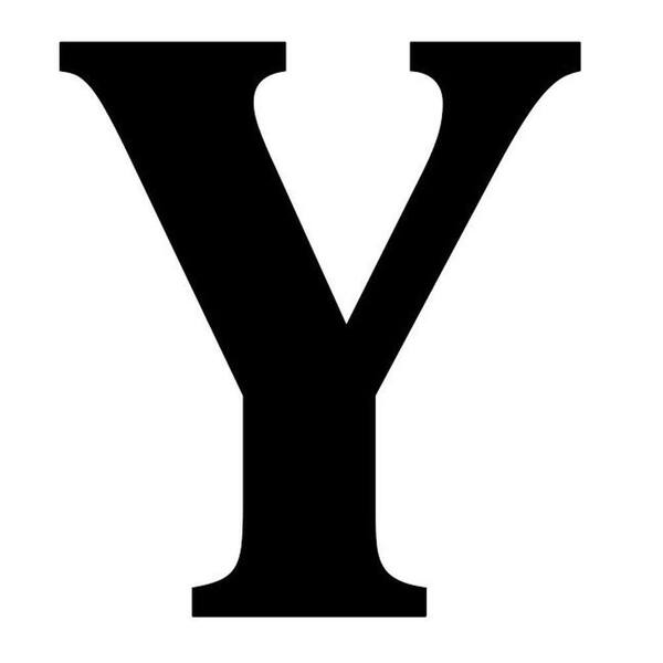 Unbranded 12.5 in. Metal Letter Y Wall Plaque