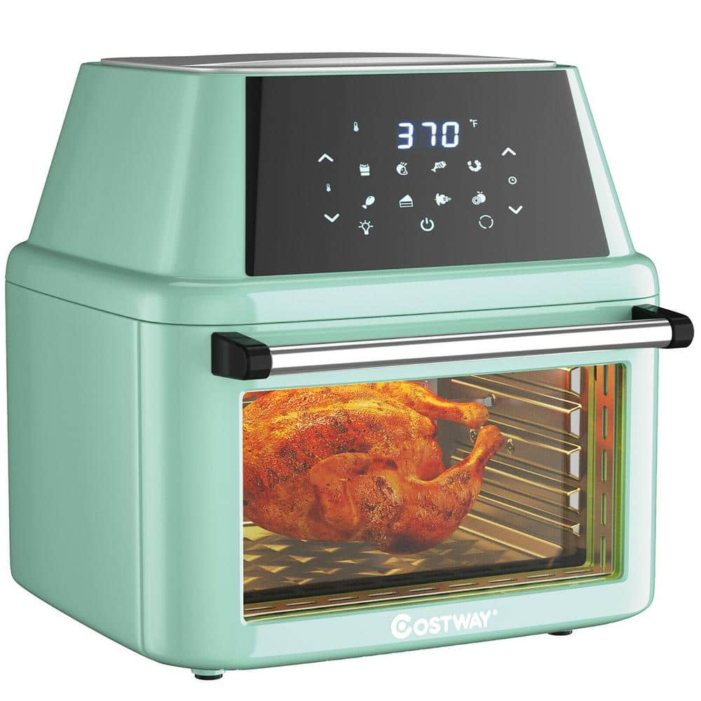 Costway 19 qt. Green Air Fryer Oven with Dehydrator Rotisserie