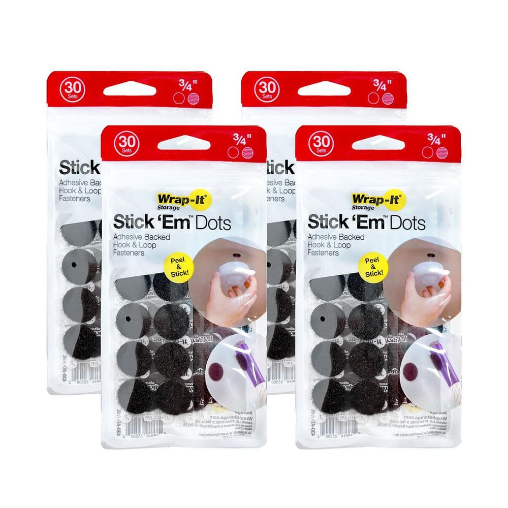 3/4 in. Stick 'Ems Adhesive Backed Hook and Loop Dots (120-Sets) price history on PriceWatchPro