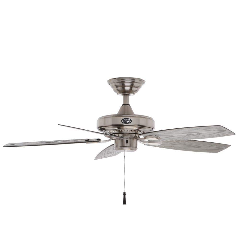 UPC 792145351979 product image for Hampton Bay Gazebo II 42 in. Indoor/Outdoor Brushed Nickel Ceiling Fan | upcitemdb.com