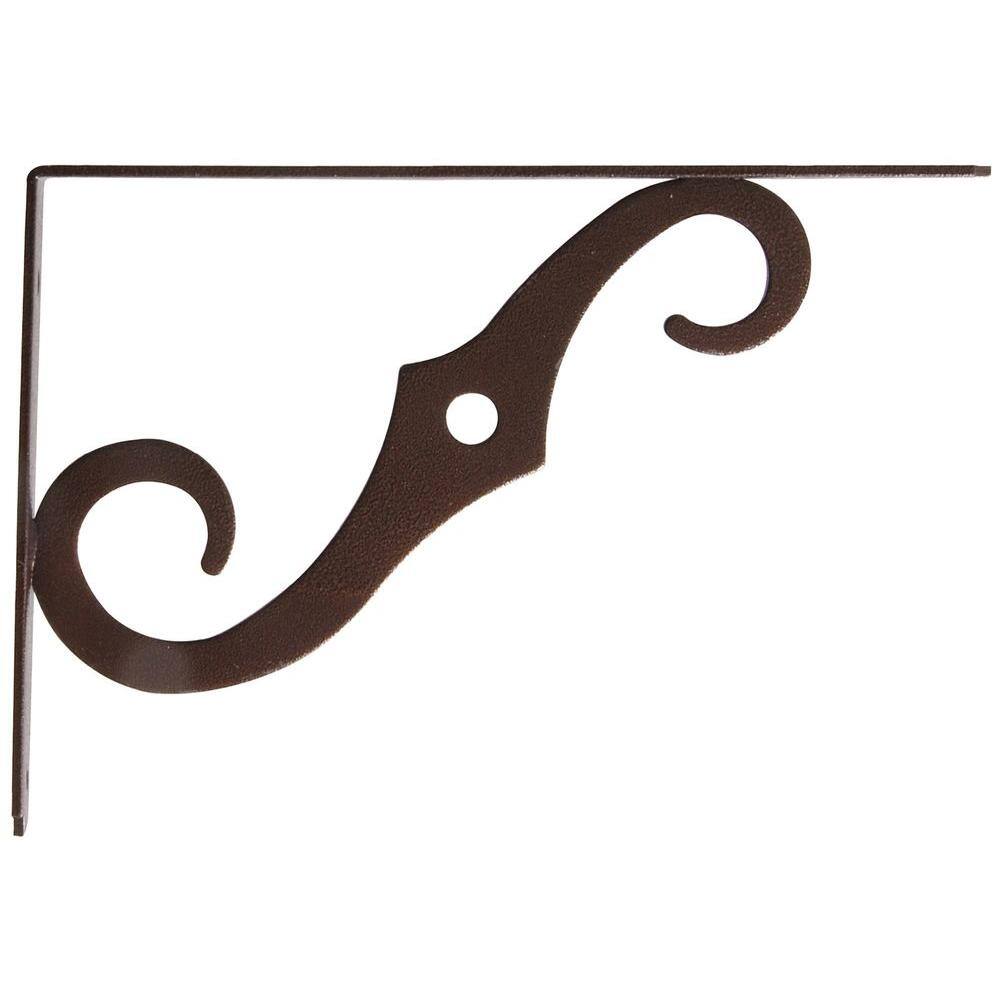 10 in. x 7 in. Antique Bronze Ornamental Shelf Bracket (10-Pack) price history on PriceWatchPro